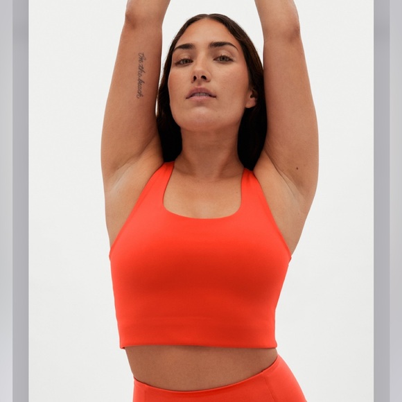 girlfriend collective Tops - NWT Girlfriend Collective Paloma Crop XS 🍊 Blood Orange